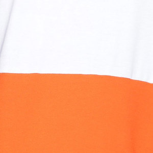Custom Logo Color <strong>Block</strong> 100% Cotton French Terry Crewneck Sweatshirt Streetwear Basics Cotton Blended Patchwork Men Sweatshirt - Product Image 4