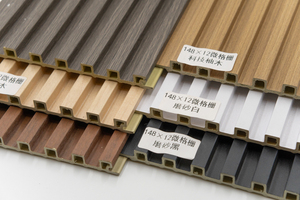 Prezzo di fabbrica personalizzato striscia decorativa interna alternativa Wpc pannello parete plastica rivestimento composito legno moderno edificio per uffici - Product Image 5