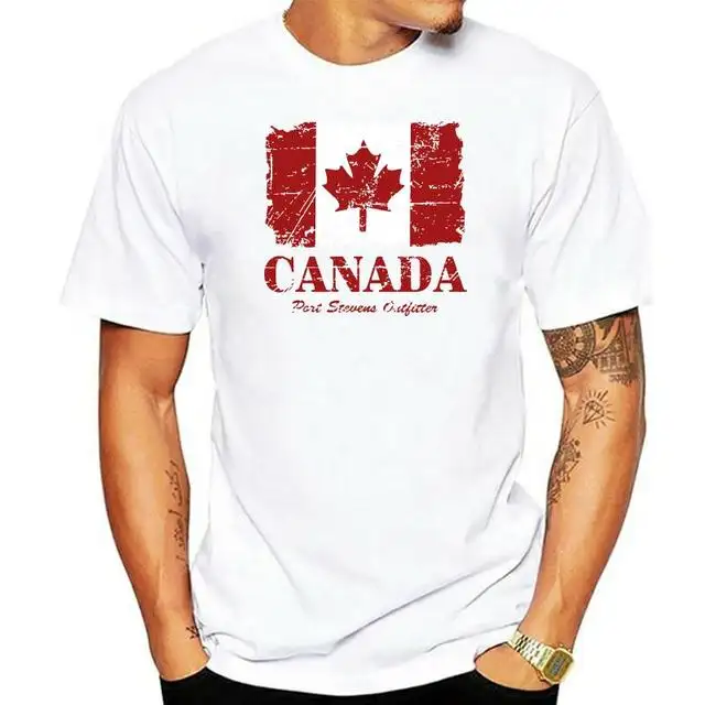 קנדה דגל המדינה T חולצה Mens באיכות גבוהה אופנה מקרית חולצות & Tees מקרית סווטשירט גברים של חולצת טי 2023 רגיל tshirts