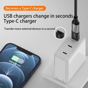 全新高品质USB 3.2转换器usb-c至10Gbps usb-a适配器，带OTP保护功能，适用于笔记本电脑 - Product Image 2