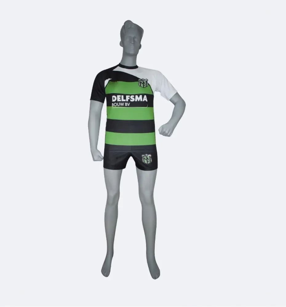 Completo costume da calcio sublimato Kit di abbigliamento essenziale per giocatori di calcio maglia da calcio