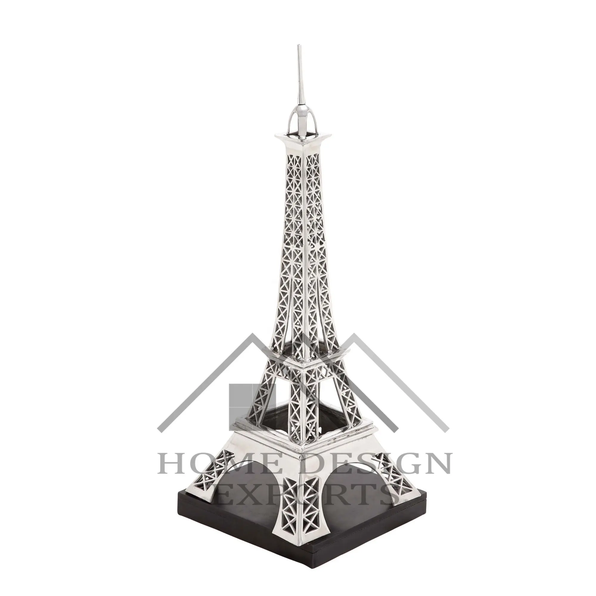 Escultura de la Torre Eiffel para decoración del hogar, escultura de Metal de alta calidad de aluminio para la parte superior de la Mesa