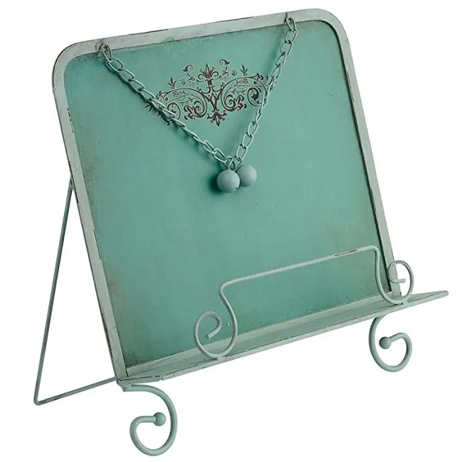 Hoge Kwaliteit Metalen Ijzeren Stands Cook Book Holder Staat Decoratieve Patina Afgewerkte Handgemaakte Metalen Boekstandaard