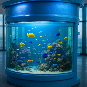 Grand <span class=keywords><strong>aquarium</strong></span> d'intérieur personnalisé de 500 gallons en verre ultra transparent en fibre de verre écologique avec caractéristiques en aluminium Réservoir d'<span class=keywords><strong>aquarium</strong></span> personnalisé - Product Image 4