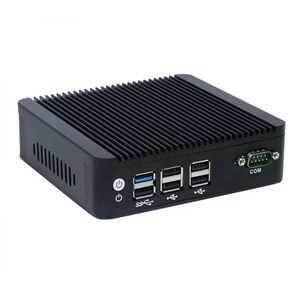 ファンレスミニPC J1900クアッドコア工業用ミニPC DDR3デュアルLan 2 x RS232 24/7ノンストップ操作ゼロクライアントミニコンピュータ - Product Image 3