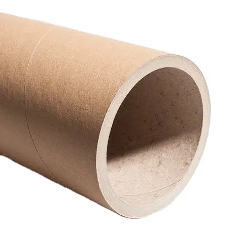 Customized Brown Kraft Paper Tube & Core for Packaging Textile Roll Core Cardboard Paper Tube Factory MADE IN INDIA