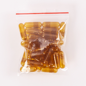 OEM Custom vuote separate Capsule di gelatina 00 0 1 dimensione marrone traslucido conchiglie per polvere - Product Image 3