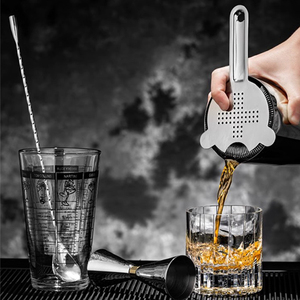 Chất lượng cao Martin thép không gỉ Shaker và muỗng Kit bartender Glass Boston Cocktail Shaker cho uống trộn - Product Image 4