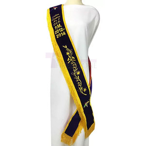 Multi-Color Uniform <strong>Sash</strong> for Special Occasions and Formal Gatherings Classic Ceremony <strong>Sash</strong> for Uniforms with Adjustable Length - Product Image 2