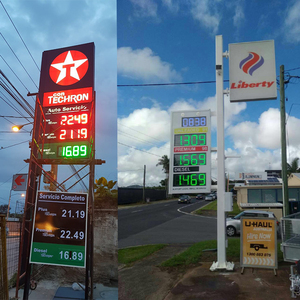 ป้ายแสดงราคาก๊าซดิจิทัลสำหรับสถานีเพื่อนร่วมห้องแสดงผล LED - Product Image 2