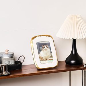 Yeni varış Modern rustik 6x8 fotoğraf çerçevesi reçine masa üstü ekran MDF ahşap duvar masa tabanı ev dekor Modern MDF fotoğraf çerçevesi - Product Image 6