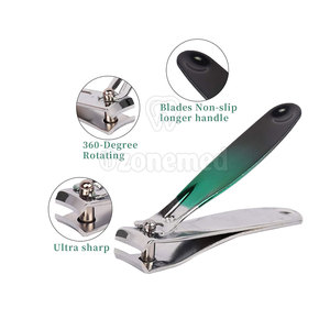Mükemmel tırnak şekillendirme için kavisli bıçaklarla seyahat ve hareket halindeyken tırnak makası için kompakt tırnak makası - Product Image 5