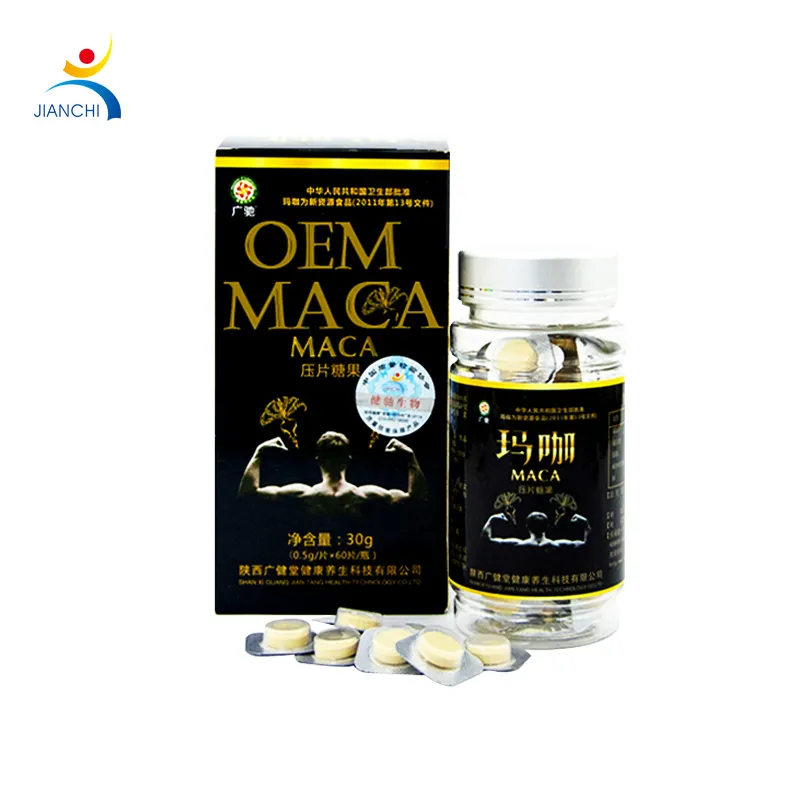 Health food Maca Ginseng Yellow Essence pressed tabletting candy