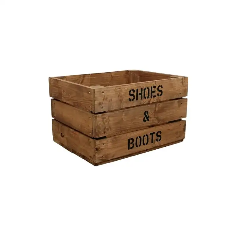 "Refugio de calzado Descubra la belleza de nuestras cajas de zapatos de madera artesanales Proveedor WhatsApp: + 84 937 545 579