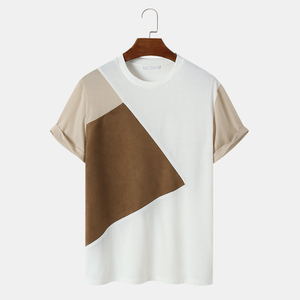 最新デザインメンズTシャツ抗しわ100% コットン快適な格好良いベストスタイル製品高品質メンズTシャツ