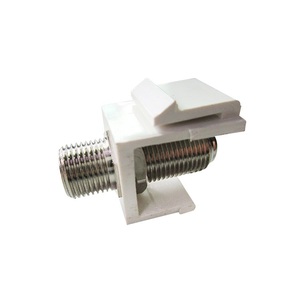 Nickel-mạ <span class=keywords><strong>F</strong></span>-<span class=keywords><strong>81</strong></span> Keystone Snap nối cho Rg6/RG59 cáp đồng trục tấm Tường gắn rạp hát tại nhà âm thanh/Video xử lý - Product Image 4