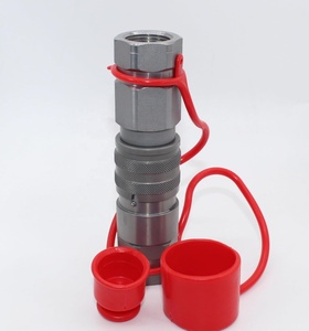 FF 1/2 ''NPT cho <span class=keywords><strong>bobcat</strong></span> Skid chỉ đạo phẳng mặt thủy lực nhanh chóng ngắt kết nối couplers với bụi mũ cho các bộ phận thủy lực - Product Image 5