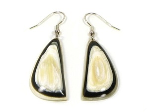 Buffalo <strong>Horn</strong> Earrings | Natural Craft Round <strong>Shape</strong> Fashion Earrings with Steel Look | Bulk Wholesale <strong>Horn</strong> Jewelry - Product Image 3