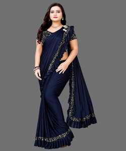 Beautiful Bollywood Designer Traditional Indian Clothing From <strong>Surat</strong> in Low Price Sari with Blouse 1 Minute Saree Fashion Alphanumero - Product Image 6