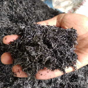 稻壳灰保持土壤湿度和肥力肥料，用于园艺植物Akina