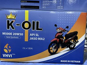 K-oil M500E 4T motosiklet yağı 20W40 API SL JASO MA2 daha uzun motor ömrü yüksek performanslı yarı sentetik motor yağı iyi anlaşma - Product Image 4