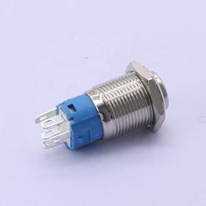/19mm Edelstahl Momentan verriegelung Metall Druckknopf schalter Inter ruttore Round Locking Light auf AUS - Product Image 1