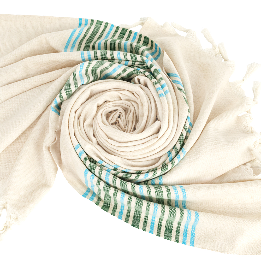 Green & Aqua Stripes