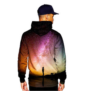 เสื้อสเวตเตอร์คอกลมสำหรับผู้ชายพิมพ์ลาย3D ผ้าโพลีเอสเตอร์100% มีฮู้ดพิมพ์ลายตัวอักษร - Product Image 3
