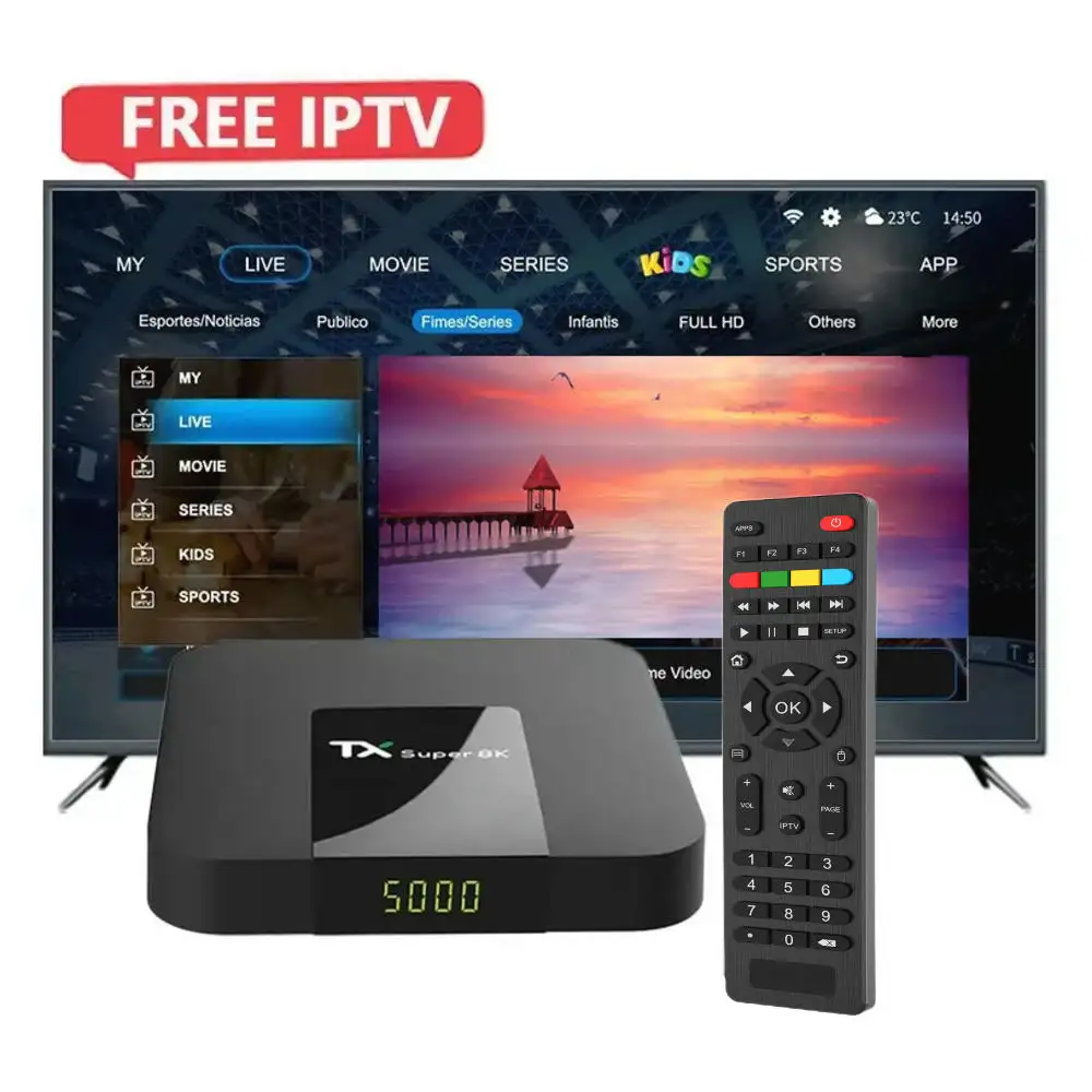 Envío 24H Global Android Smart TV Box 2024 Mejor 4K IP * TV Xnxx streaming Internet Set-Top Box Para EE. UU. Reino Unido CA DE Prueba gratuita