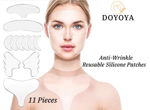11 Pieces Of Anti-wrinkle Pad Wrinkle Removal Reusable Silicone <strong>Face</strong> Patches <strong>Face</strong> Care For Women