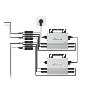 800W MPPT Grid Tie Micro Solar <strong>Inverter</strong> <strong>18</strong>-55VDC Solar Panel Input IP67 Built-in WiFi for 120VAC or 230VAC Home Grid Solar Power - Product Image 1