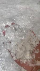 Sıcak yıkanmış 100% temizle PET Flakes hurda PP PU PE için satış sınıfı kalıplama için geri dönüşümlü plastik malzeme - Product Image 6