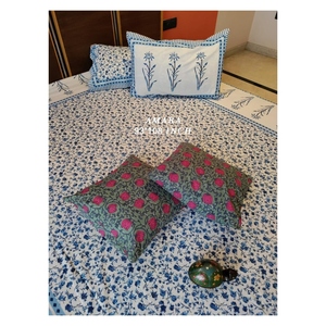 Amara & Masakali 93x108พร้อมปลอกหมอนอิงมือ2ชิ้นผ้าปูเตียงขนาดควีนไซส์พรีเมียมคอลเลกชัน AMBS070ล่าสุด - Product Image 4