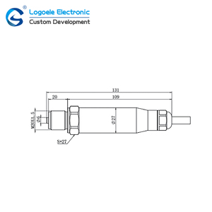 جهاز استشعار ضغط صناعي RS485 4-20mA مقاوم للماء IP68، جهاز إرسال ضغط، محول ضغط - Product Image 2