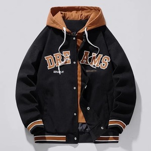 Yüksek kaliteli Varsity beyzbol üniforma ceket erkek sonbahar yeni Trendy marka tüm maç öğrenci kapüşonlu ceket artı boyutu mont kadın - Product Image 3