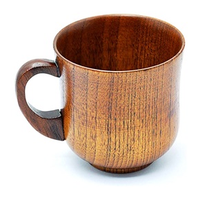 インド製の断熱材手作りのユニークなデザインの木製コーヒーカップ手作り茶木製ソリッドコーヒーカップマグを購入する