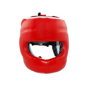 OEM deri boks baş koruması kask koruma mücadele yanaklar alın ve kulaklar için yüz desen ile giyer - Product Image 5