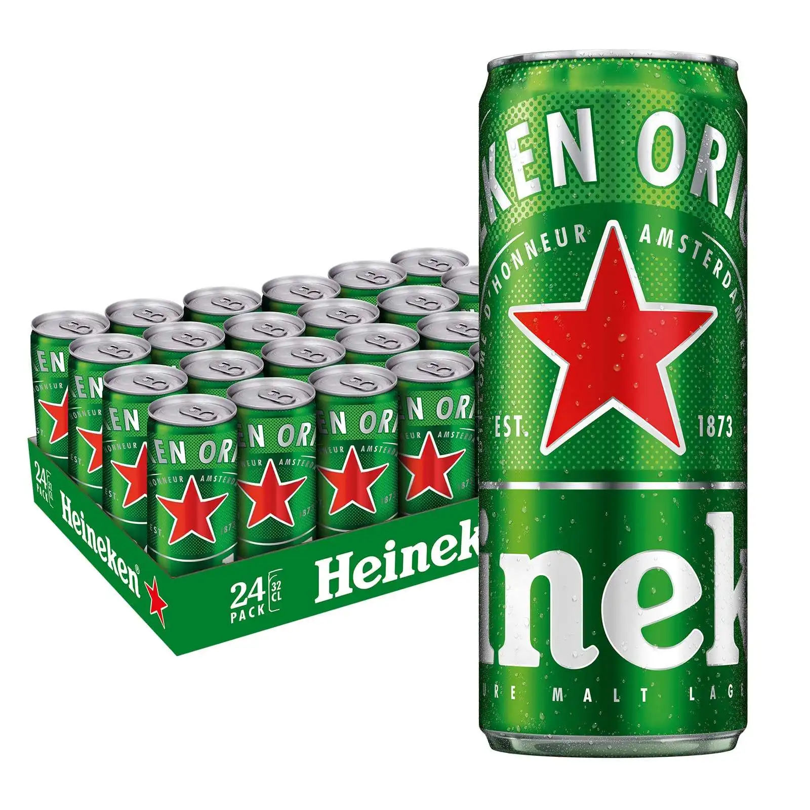 Cerveza Heineken/Botella y latas de Europa/Cerveza de Holanda