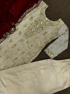 Yüksek talep üzerine yeni tasarımcı tam dikiş kurti-plazzo iplik ve dizi iş tasarımcısı Salwar Kameez ile Set sunulması - Product Image 5