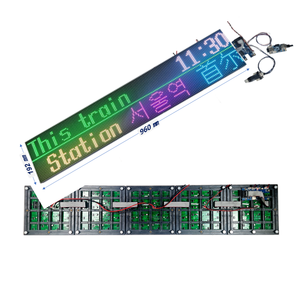P6 192x960mm, Industrial Real-time LED Text <strong>Message</strong> <strong>Display</strong> Kit for PLC PC Embedded IoT Server RS232 Outdoor LMD-KIT-P6-2R10C-S - Product Image 1