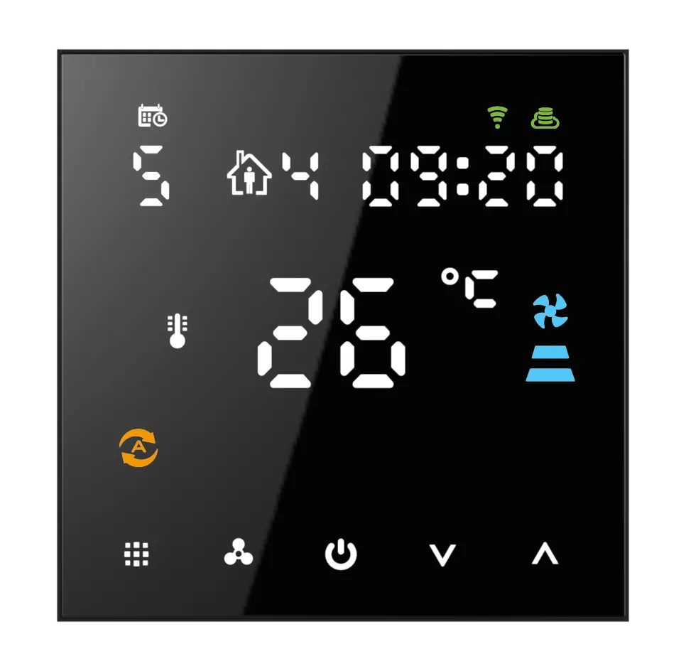 Thermostat sans fil Zigbee Wifi de haute qualité HY607WE régulateur de température sous le sol Hrating maison intelligente