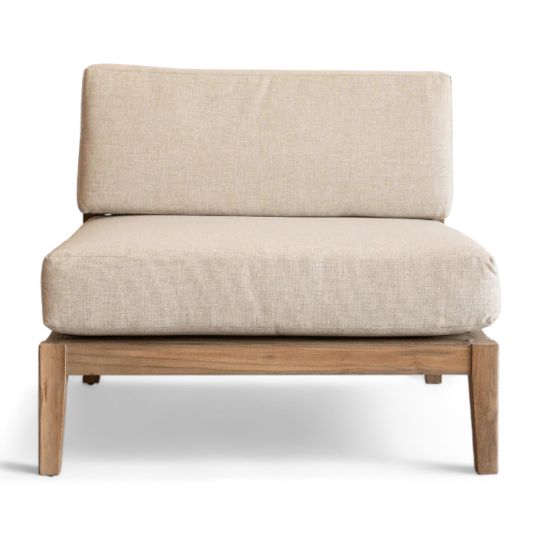 Rustic Reclaimed Teak Natural Middle Sofa 88x88x65 cm