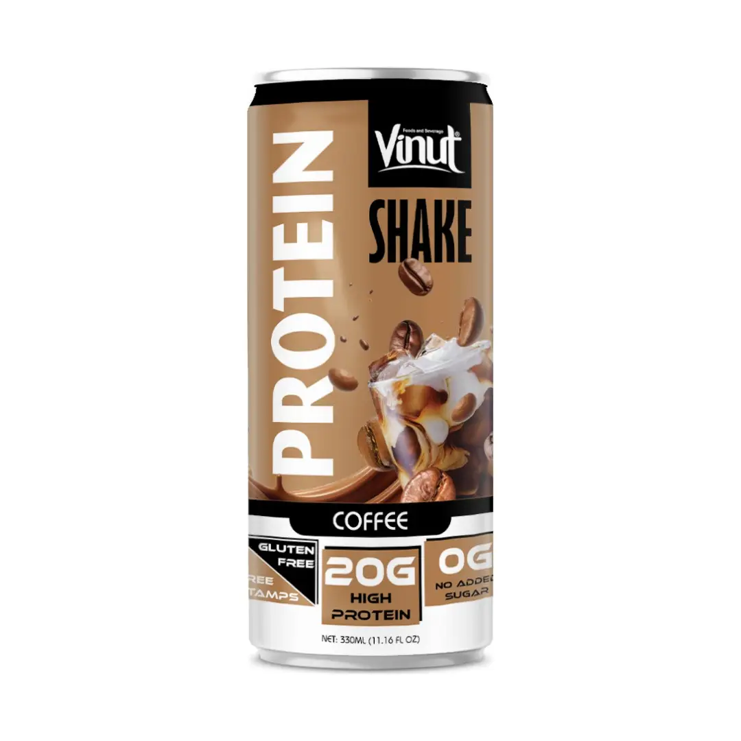 Protein Milk Shake Coffee 330ml  24Pack VINUT - 20g Protein  0g Added Sugar  Lactose Free  Free Sample  Wholesale Suppliers