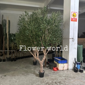150 180 210cm Green <strong>Landscape</strong> Indoor and Outdoor Fake Fruit Artificial Olive Tree Potted Plant for Home Office Living Room Decor - Product Image 2