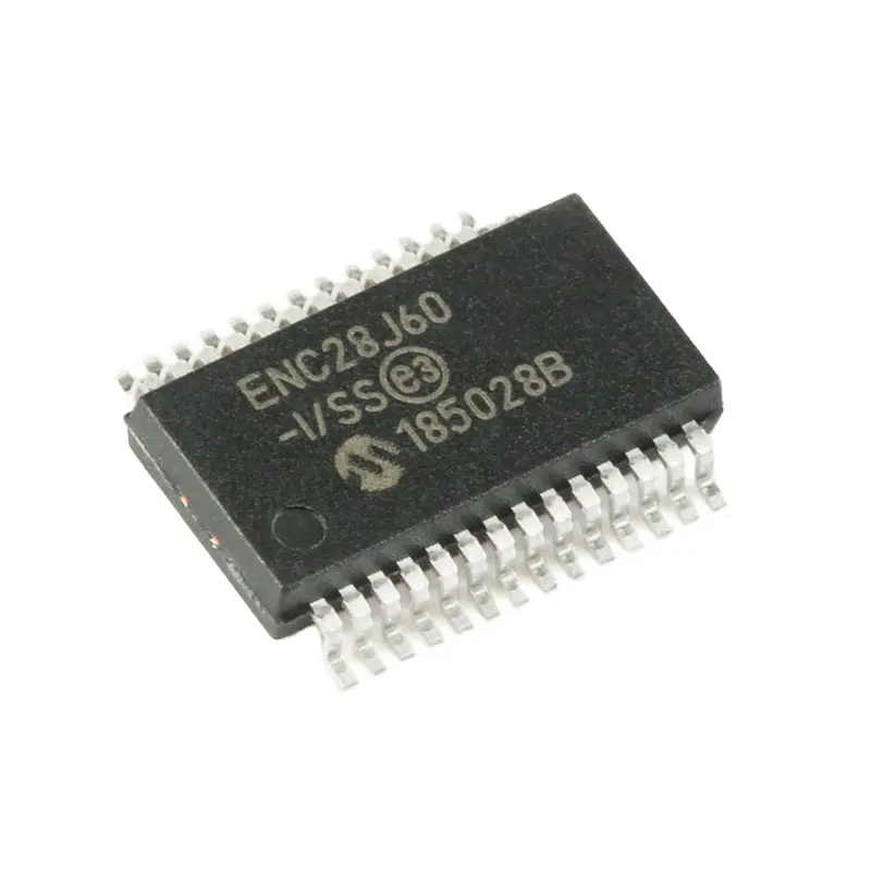 วงจรรวมควบคุม IO/การสื่อสารแบบอนุกรม,ตัวควบคุมอีเทอร์เน็ต IC CTRL 8K W/SPI 28SSOP ENC28J60 /Ss