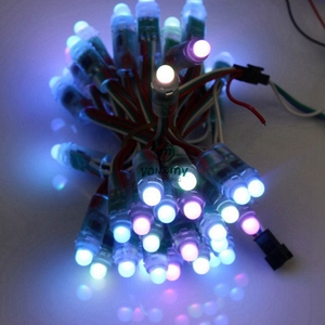 DC 5V Voll farbiges wasserdichtes IP68 LED Pixel Light 12mm WS2811 Rund pixel modul mit Kunststoff-Chip material - Product Image 4
