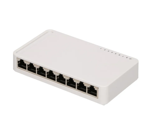 EXTRALINK ENYO 8端口千兆台式交换机，具有POE功能8x [10/100/1000M (RJ45)] 和包括电源 - Product Image 1