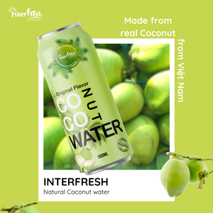 Agua de coco con Nata De Coco de Vietnam Superventas Etiqueta privada Venta al por mayor Alta calidad INTERFRESH 250ML