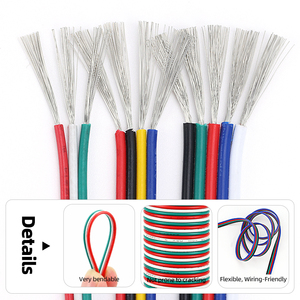 Cable de extensión EHGS RGB, cable de alimentación de 2-14 Pines, cable de cobre Flexible de PVC para iluminación LED, sistema de controlador de señal de tira RGB - Product Image 3