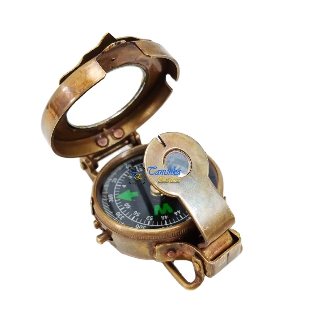 Nautica marittima ottone antico Burton Compass Engineer bussola da lavoro personalizzata direzionale regalo ideale per